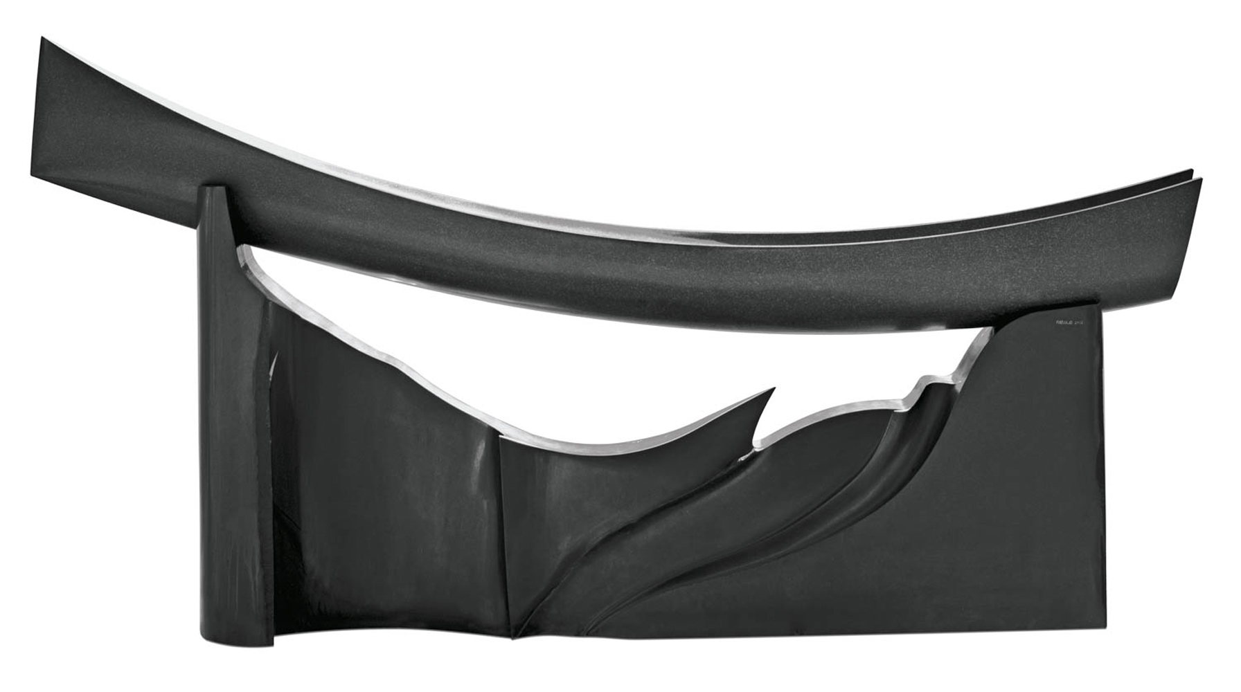 Barque au départ, Granit d’Inde, 2013, 150 x 280 x 50  cm