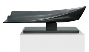 Barque en désespérance, Granit d’Inde, 2012, 39 x 110 x 35  cm